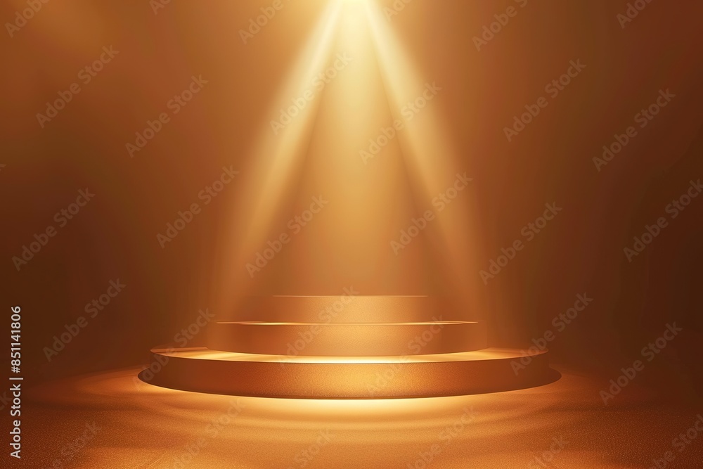 light spotlight show stage empty illumination background studio scene ...