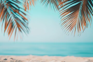 beach sea summer tropical holiday palm vacation nature travel water ocean sand island landscape paradise sun sunny sky background