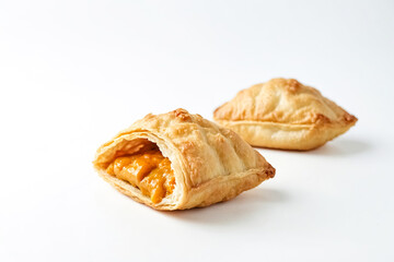 Poster - Close-up of a Delicious Pasty with Sweet Filling