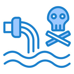 Canvas Print - Water Pollutants Icon