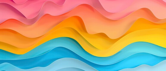 Wall Mural - abstract vector design featuring colorful waves and textures, ideal for artistic illustrations, vibrant wallpapers, and dynamic banner backgrounds