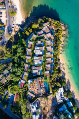 Sticker - Aerial view of Ao Yon Yai beach in Phuket, Thailand