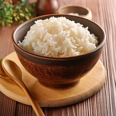 Wall Mural - Boiled cooked white basmati rice