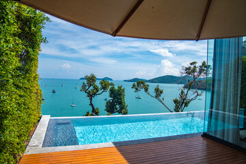 Wall Mural - Pool view in Ao Yon Yai beach in Phuket, Thailand