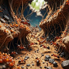 Poster - Ants in a Tunnel.