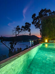 Sticker - Pool view in Ao Yon Yai beach in Phuket, Thailand