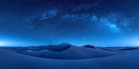 Wall Mural - Starry Night Over Sand Dunes