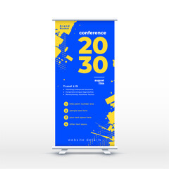 Wall Mural - modern roll up standee cover banner for business branding