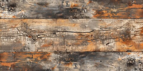 Wall Mural - Weathered Wooden Plank Background