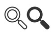 © mbr - Magnifying glass icon. Search simbol. Magnifier or loupe sign flat style - vector illustration