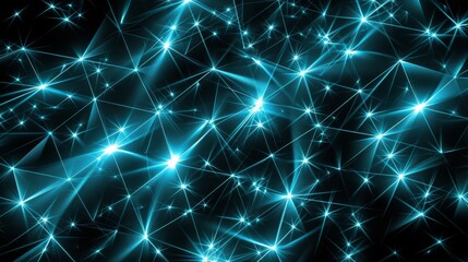 Wall Mural - abstract blue starburst pattern