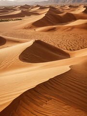 Canvas Print - Sand Dunes in the Desert.