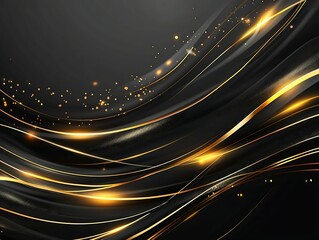 Wall Mural - A black and gold background