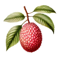 Wall Mural - Litchi isolated on white background