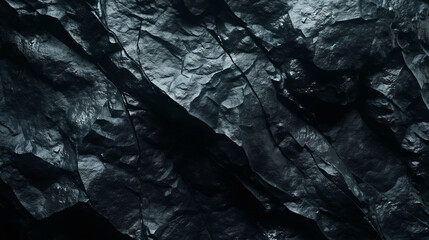 High detail dark cave, gray surface texture, abstract cave, black cave, rocky surface, flat top view, close up, mysterious cave, underground texture, rough texture.