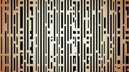 Sleek barcode scanlines pattern in minimalist flat design with clean black and white lines.