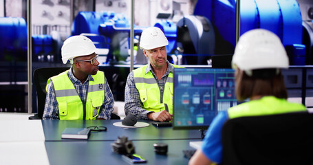 Wall Mural - Operators training At Power Generation Plant