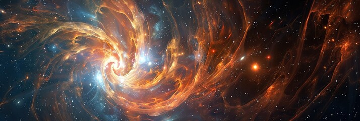 Wall Mural - Colorful dimensional universe concept