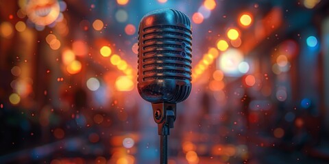 Sticker - a modern podcast background that is hyperrealistic