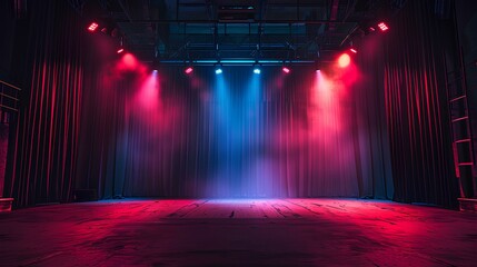 Canvas Print - stage with spotlight