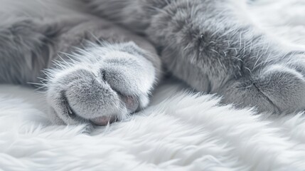 Wall Mural - The Paws of a Cat