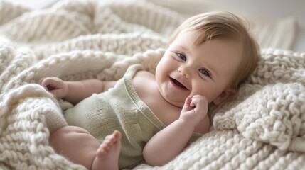 Canvas Print - The Adorable Smiling Baby