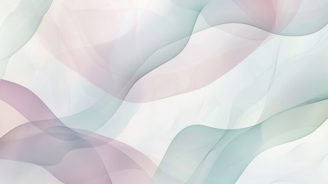 Abstract art with pastel waves and soft colors modern design