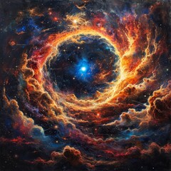 Wall Mural - Galactic Majesty: Celestial Quasar
