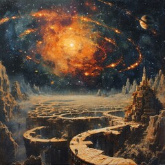 Wall Mural - Celestial Maze