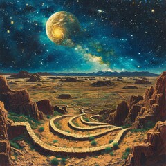 Wall Mural - Celestial Maze