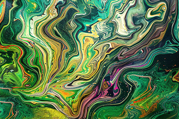 Abstract textured green malachite mineral background.