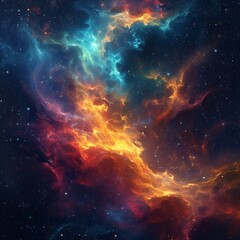Wall Mural - Cosmic Nebula Nexus