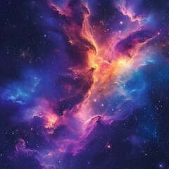 Wall Mural - Cosmic Nebula Nexus