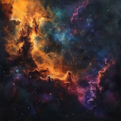 Wall Mural - Cosmic Nebula Nexus
