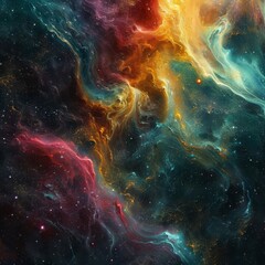 Wall Mural - Galactic Nebula Reflections