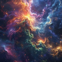 Wall Mural - Galactic Nebula Reflections