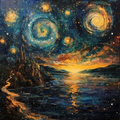 Wall Mural - Starlight Symphony