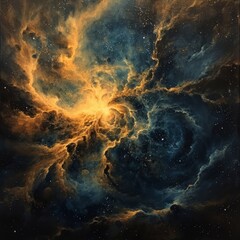 Wall Mural - Radiant Nebula Sky