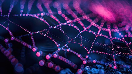 neon spider net