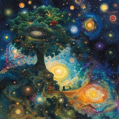 Wall Mural - Galactic Embrace