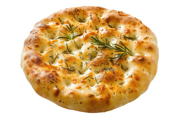 Focaccia isolated on transparent background