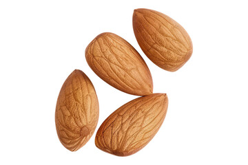 Poster - Fresh almond isolated on transparent background