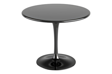 Plastic black table isolated on transparent background