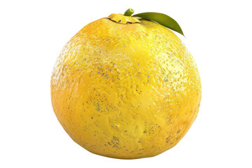 Poster - Yuzu citrus fruit isolated on transparent background