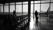 © sobartea - Silhouettes at the Airport Gate
