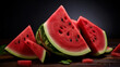© Rusiru Dilshan  - slice of watermelon on black background II