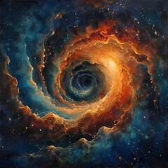 Wall Mural - Galactic Vortex of Energy