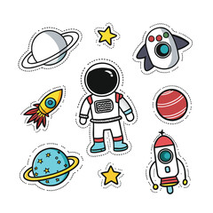 vector astronaut design collection