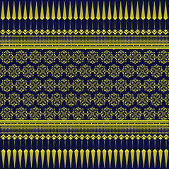 fabric pattern thailand gold