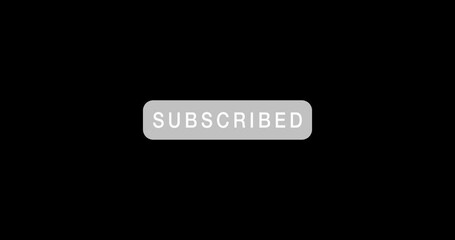 Poster - Notification, subscribe and icon on social media with click for button with technology by studio mockup. Virtual, app and symbol for connectivity, networking or online community by black background.